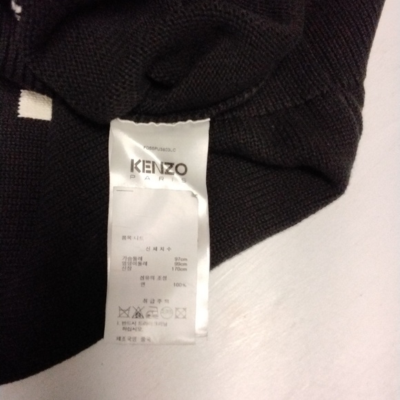 Kenzo Broke Flower Black Crewneck Sweater - Picture 5 of 6